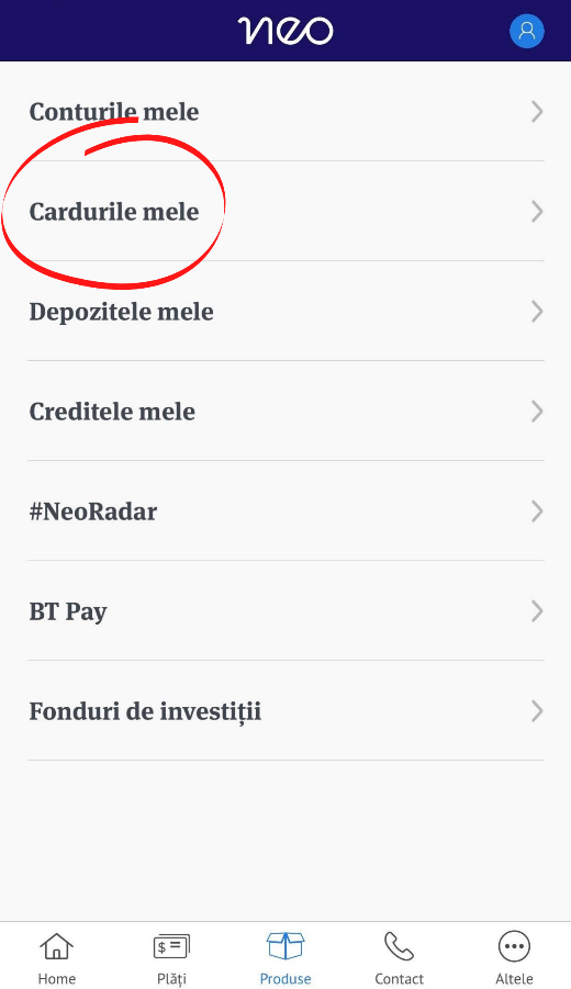 Imagine NeoBT - Cum imi pot bloca din #neoapp cardul - 5
