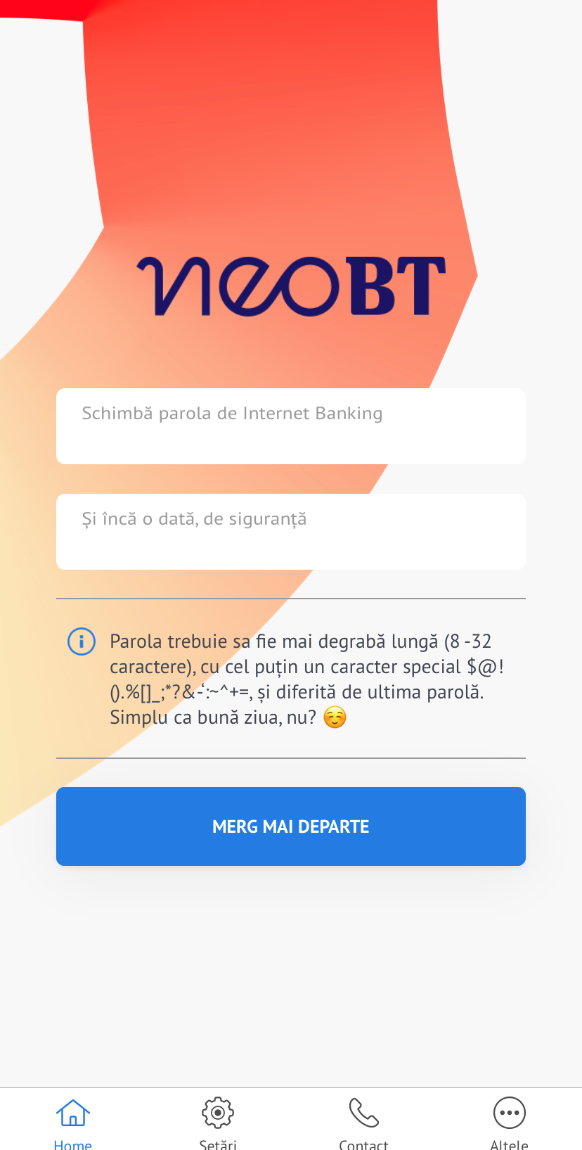 Як змінити пароль у Neo 2.1