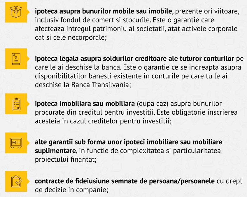 Infografic IMM Invest Modalitati de garantare