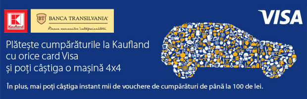 Cumparaturile cu cardurile VISA de la BT in magazinele Kaufland aduc premii