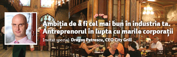 Dragos Petrescu, CEO City Grill, invitat la intalnirea cu studentii din Cluj-Napoca
