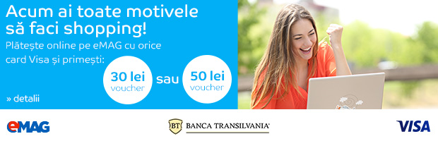 Campanie BT, Visa & eMAG: Acum ai toate motivele sa faci shopping