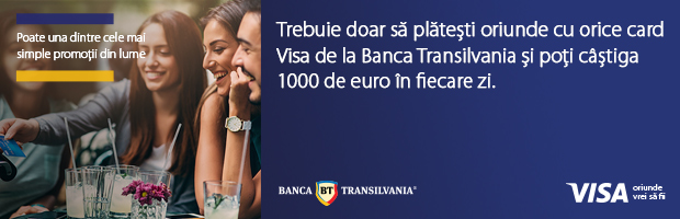 Campanie VISA si Banca Transilvania: premii de 1000 euro/zi