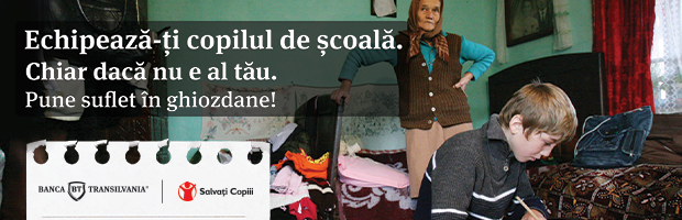Banca Transilvania si Organizatia Salvati Copiii ajuta copiii sa mearga la scoala