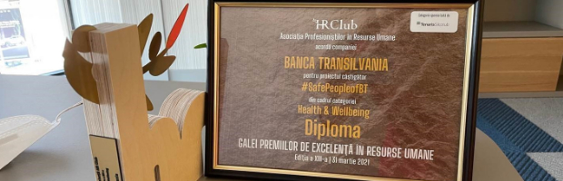 Banca Transilvania, awarded for supporting the employees in the pandemic context