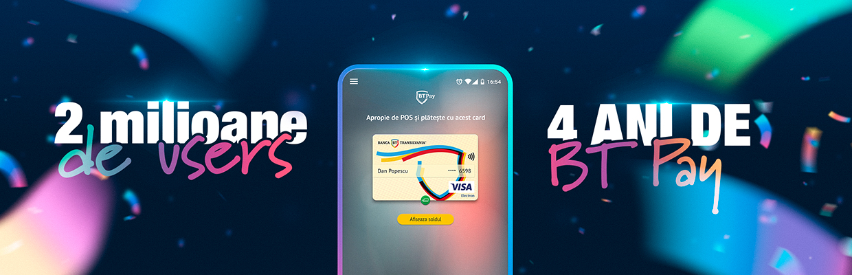 2 milioane de clienti ai bancii folosesc aplicatia BT Pay
