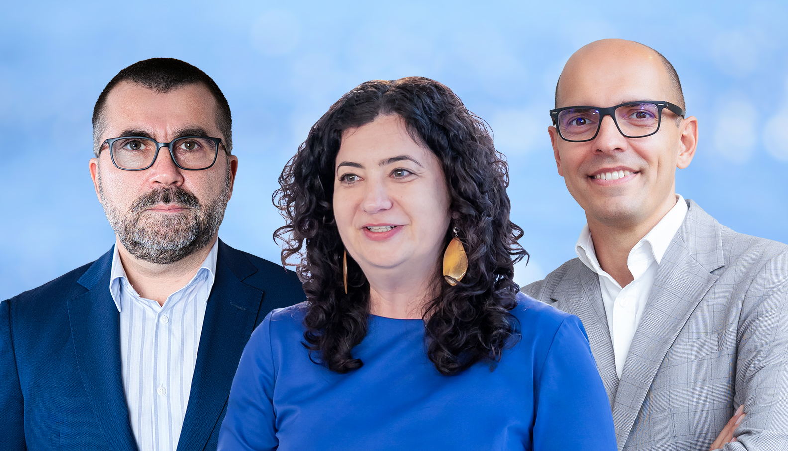 Аурель Бернат (BT), Даніела Секара (BTCP) та Дан Даскал (BTAM) у ZF Capital Market