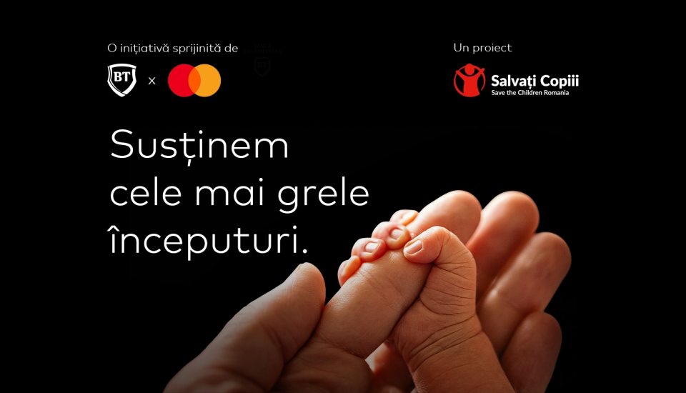 Mastercard та Banca Transilvania у партнерстві з Save the Children Romania запускають програму "Підтримка найважчих починань" - ініціативу вартістю 1,5 мільйона євро, спрямовану на зниження рівня дитячої смертності в Румунії.