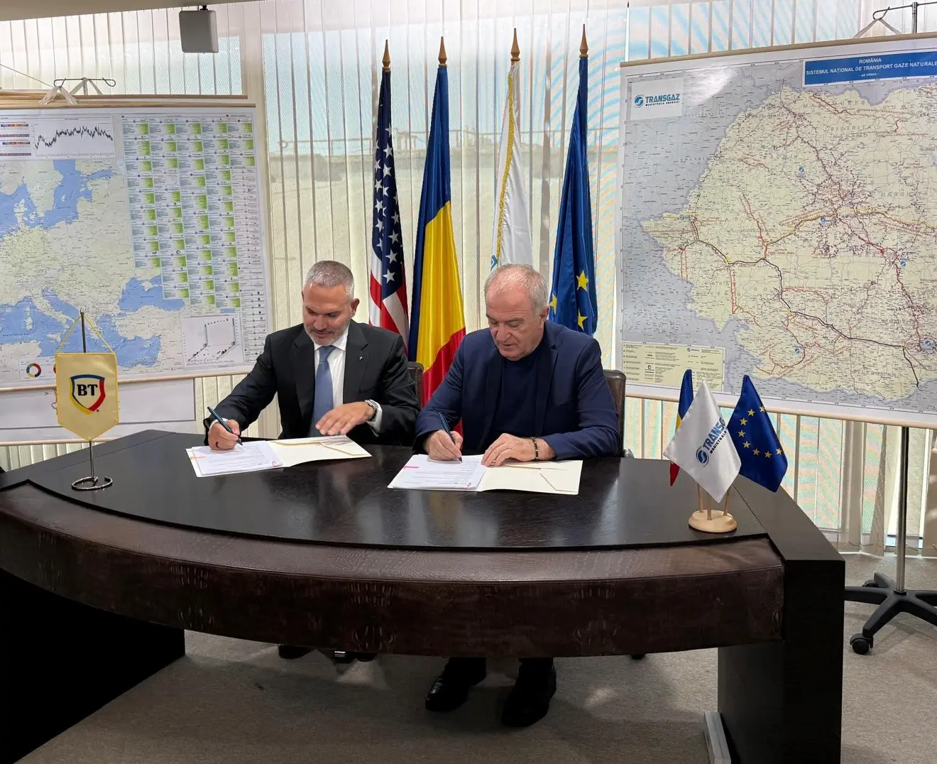 Cea mai mare finanțare a Băncii Transilvania în energie: 300 de milioane de euro pentru Transgaz, în vederea dezvoltării infrastructurii de transport gaze naturale