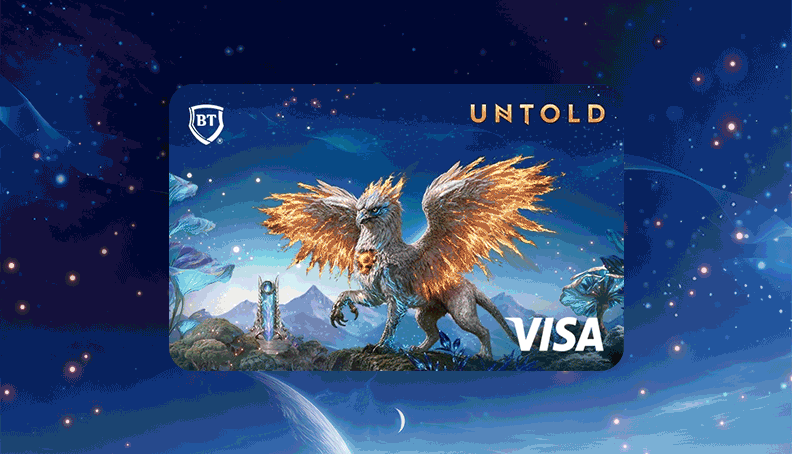 Cardul digital BT Visa UNTOLD 2026:  un nou design, inspirat de tematica din acest an a festivalului UNTOLD, A New Journey