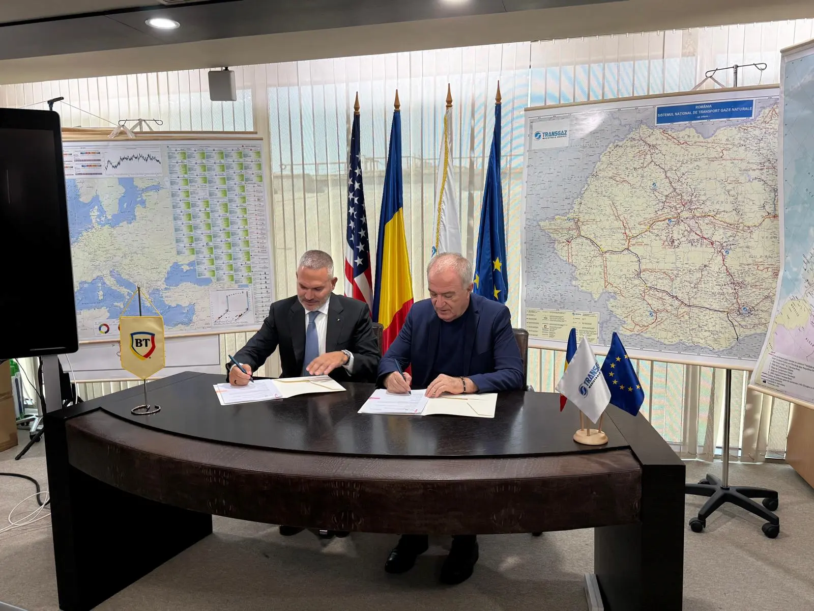 Cea mai mare finanțare a Băncii Transilvania în energie: 300 de milioane de euro pentru Transgaz, în vederea dezvoltării infrastructurii de transport gaze naturale
