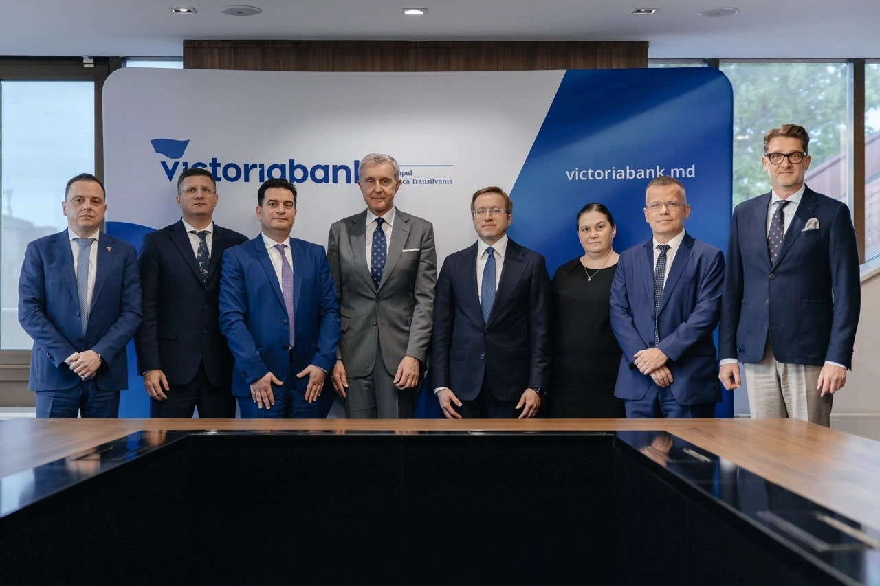 Visita ufficiale alla Victoriabank, a Chișinău