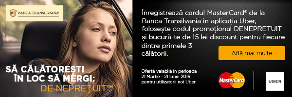 Campanie BT, MasterCard si Uber: Bucura-te de calatorii nepretuite